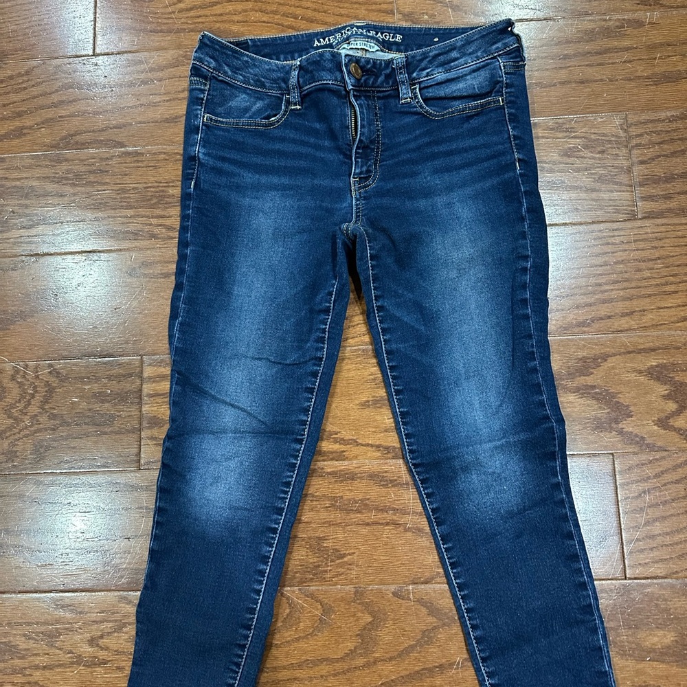 American Eagle Outfitters Women's Deep Indigo Skinny Jeans
